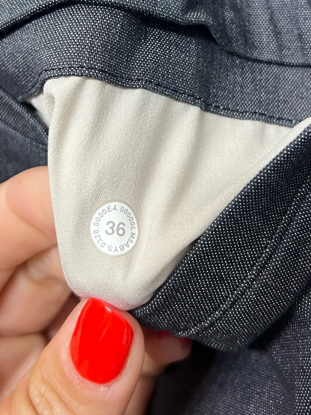 Lululemon Commission Pant Slim Oxford Obsidian Gray 36x30 ABC Golf Pants